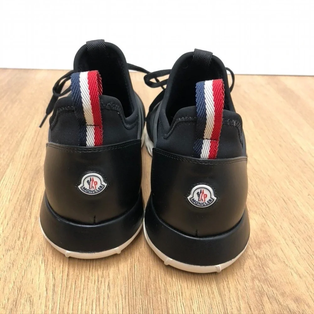 Moncler Emilien Sneakers Mens 41 US 8 Black Activewear Athleisure Lightweight